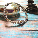 Silver Bali Style Boho Stretch Bracelet - SaltyCwgrl Creations