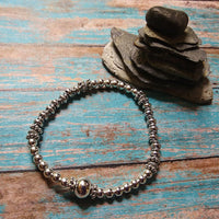 Silver Bali Style Boho Stretch Bracelet - SaltyCwgrl Creations