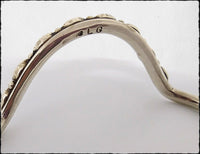 Lorencita Garcia signed Sterling Silver & Gemstone Cuff Bracelet - SaltyCwgrl Creations