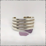 Vintage Navajo Tahe Signed Wide Sterling Cuff - SaltyCwgrl Creations