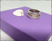 **SOLD**Silpada Hammered Sterling Spinner Ring Size 8.5 - SaltyCwgrl Creations