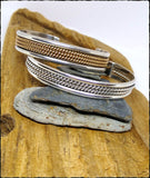 ***SOLD*** Tahe Vintage Navajo Sterling and 12K Gold Cuff - SaltyCwgrl Creations