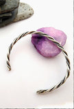Triple Twist Rope Sterling Cuff - SaltyCwgrl Creations