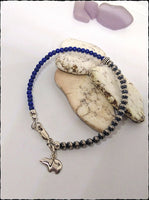 Lapis Lazuli & Navajo Pearl Bracelet - SaltyCwgrl Creations