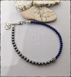 Lapis Lazuli & Navajo Pearl Bracelet - SaltyCwgrl Creations