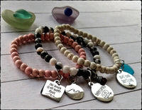 Mixed Gemstone Fun Charm Bracelet (one) - SaltyCwgrl Creations