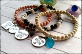 Mixed Gemstone Fun Charm Bracelet (one) - SaltyCwgrl Creations