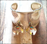 Sterling & Stone Zuni Bear Earrings - SaltyCwgrl Creations