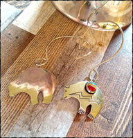 Sterling & Stone Zuni Bear Earrings - SaltyCwgrl Creations