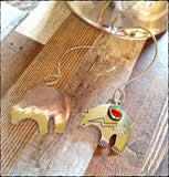 Sterling & Stone Zuni Bear Earrings - SaltyCwgrl Creations