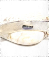 Vintage Sterling Carinated Stamped Native Cuff - SaltyCwgrl Creations