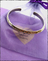 Vintage Sterling Carinated Stamped Native Cuff - SaltyCwgrl Creations