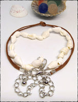Boho Beach Surf Girl Shell & Hemp Cord Anklet - SaltyCwgrl Creations