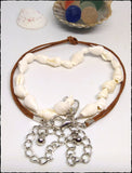 Boho Beach Surf Girl Shell & Hemp Cord Anklet - SaltyCwgrl Creations