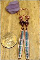 Boho Handmade Copper and Patina Earrings - SaltyCwgrl Creations