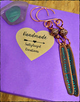 Boho Handmade Copper and Patina Earrings - SaltyCwgrl Creations