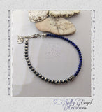 Lapis Lazuli & Navajo Pearl Bracelet - SaltyCwgrl Creations