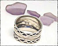 Vintage Sterling Cigar Band Ring - SaltyCwgrl Creations