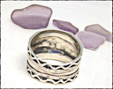 Vintage Sterling Cigar Band Ring - SaltyCwgrl Creations