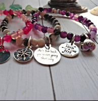 Unique Inspirational Statement Charm Bracelet - SaltyCwgrl Creations