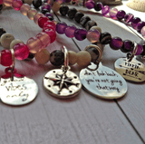 Unique Inspirational Statement Charm Bracelet - SaltyCwgrl Creations