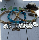 Salt & Sand Statement Charm Bracelets - SaltyCwgrl Creations