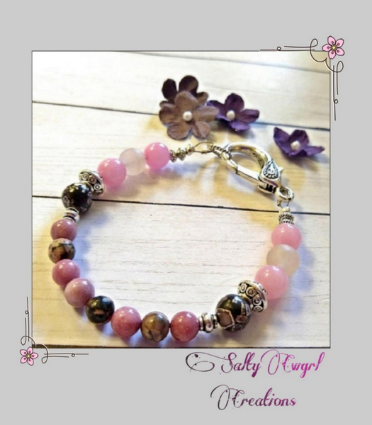 Heal With Love Semi~Prescious Gemstone Bracelet - SaltyCwgrl Creations