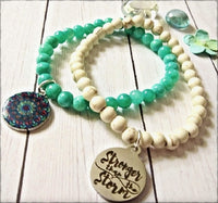 Good Vibes Bead & Charm Bracelets - SaltyCwgrl Creations