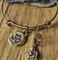 Good Vibes Om Buddha Yoga Bracelet - SaltyCwgrl Creations