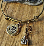 Good Vibes Om Buddha Yoga Bracelet - SaltyCwgrl Creations