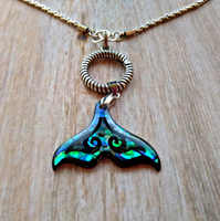 Abalone Mermaid Fin Necklace - SaltyCwgrl Creations