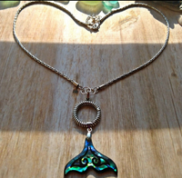 Abalone Mermaid Fin Necklace - SaltyCwgrl Creations