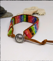 Boho Multi Stone Chakra Yoga Bracelet - SaltyCwgrl Creations
