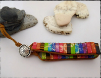 Boho Multi Stone Chakra Yoga Bracelet - SaltyCwgrl Creations